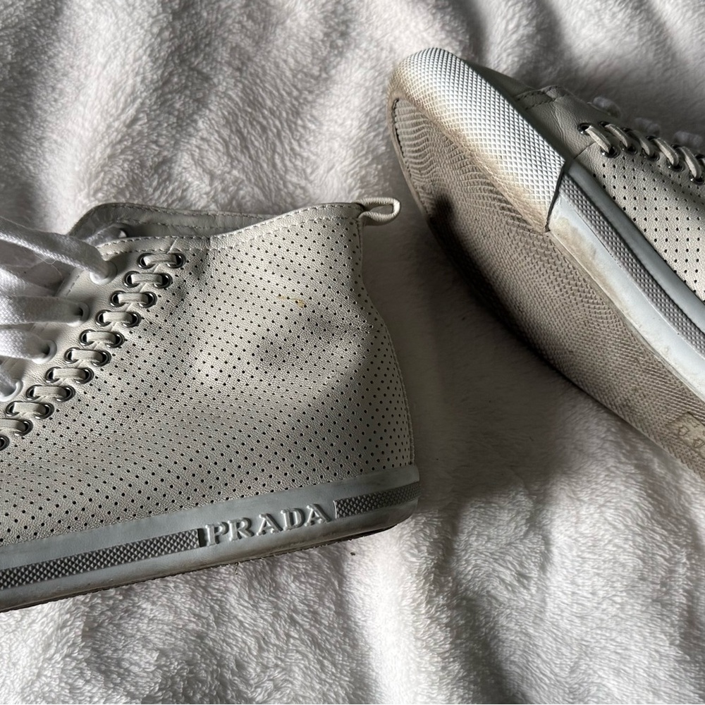 Prada White Sneakers (3T5848) - Picture 7 of 15